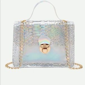 Mini holographic fashion purse
